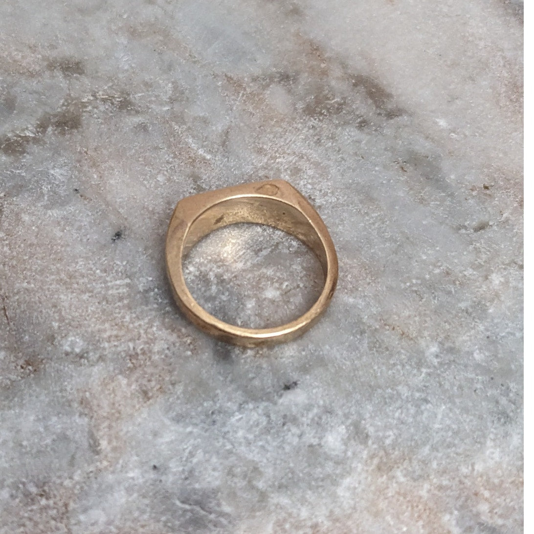 Vintage 10k Yellow Gold Kappa Alpha Theta Ring Size 4