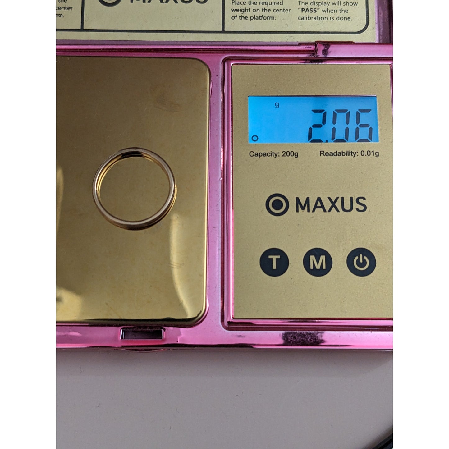 FLAW Vintage 14k Yellow Gold Art Carved Simple Wedding Band Ring Size 5.5