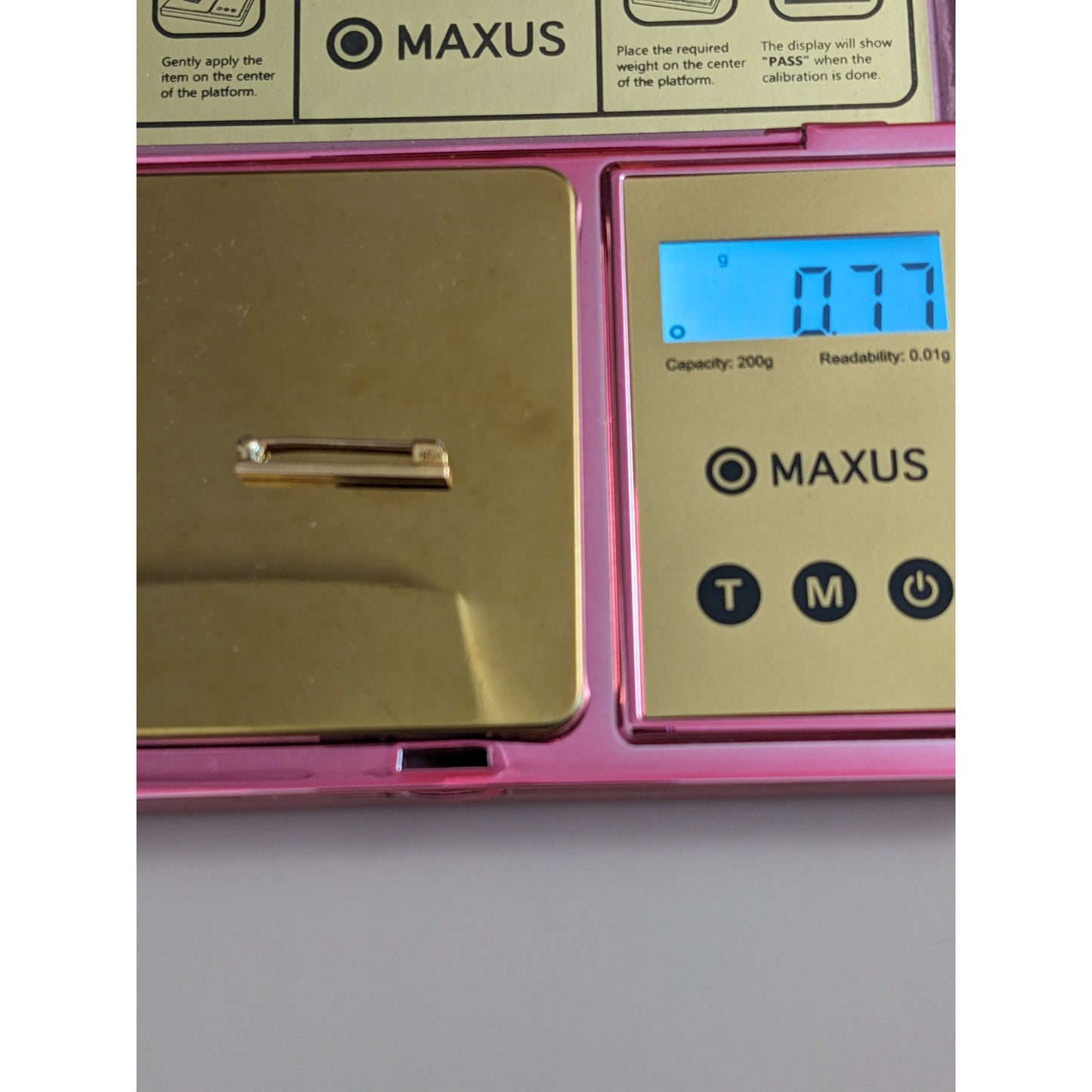 Vintage 10k Yellow Gold Ultra Tiny Mini Dainty Rectangle Bar Brooch Pin