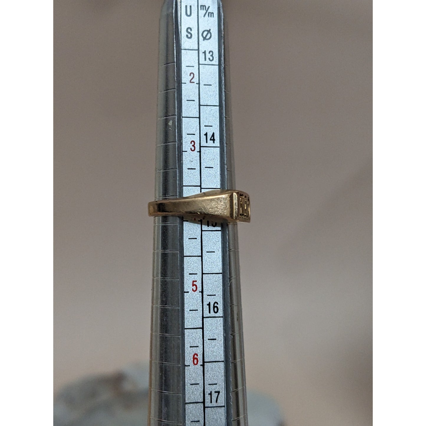 Vintage 10k Yellow Gold Kappa Alpha Theta Ring Size 4