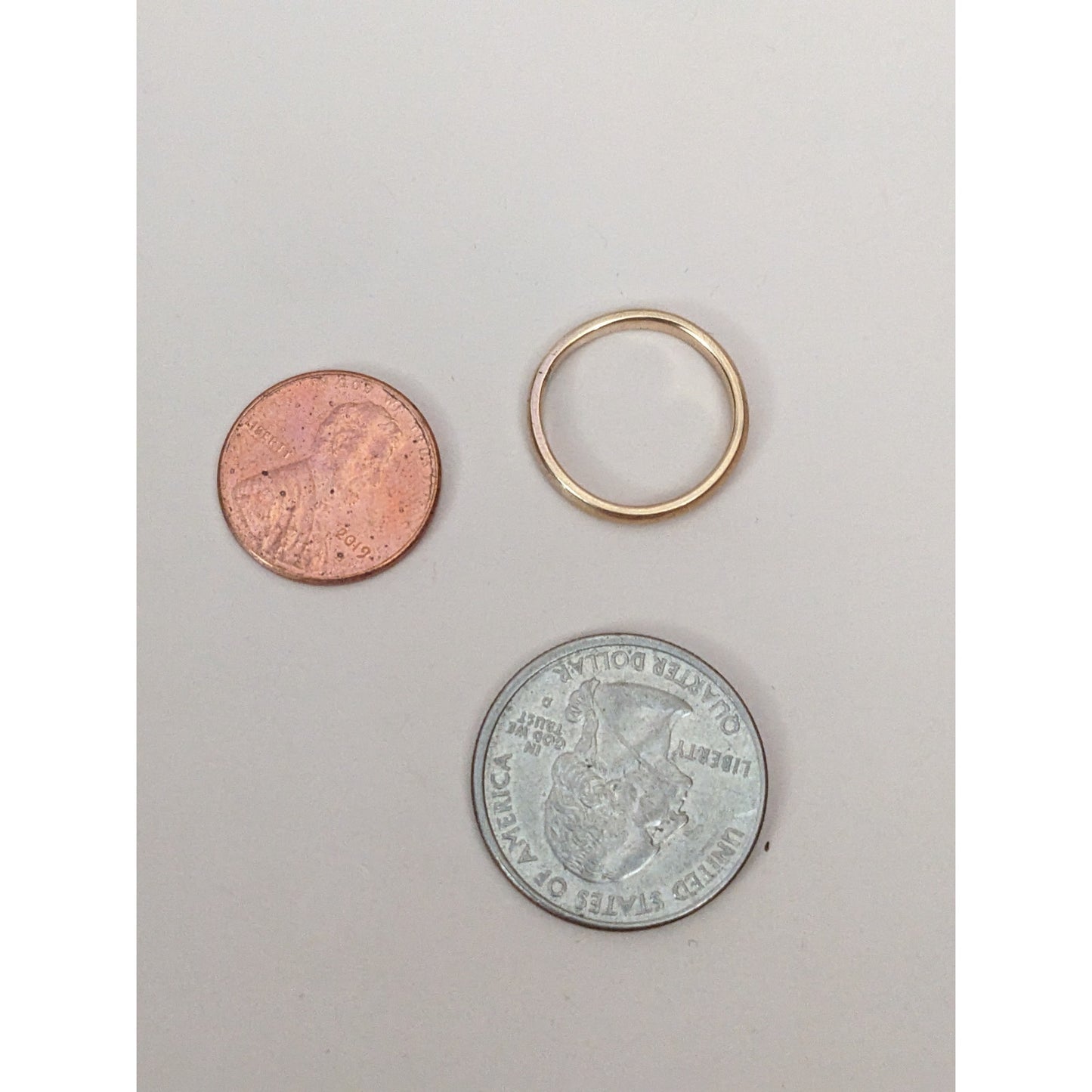 FLAW Vintage 14k Yellow Gold Art Carved Simple Wedding Band Ring Size 5.5