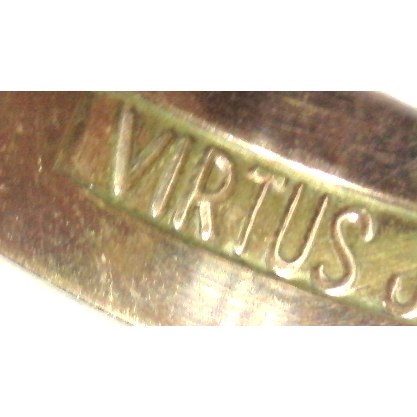 Vintage 10k Rose Gold 14th Degree Scottish Rite Masonic Ring Latin Motto Size 11