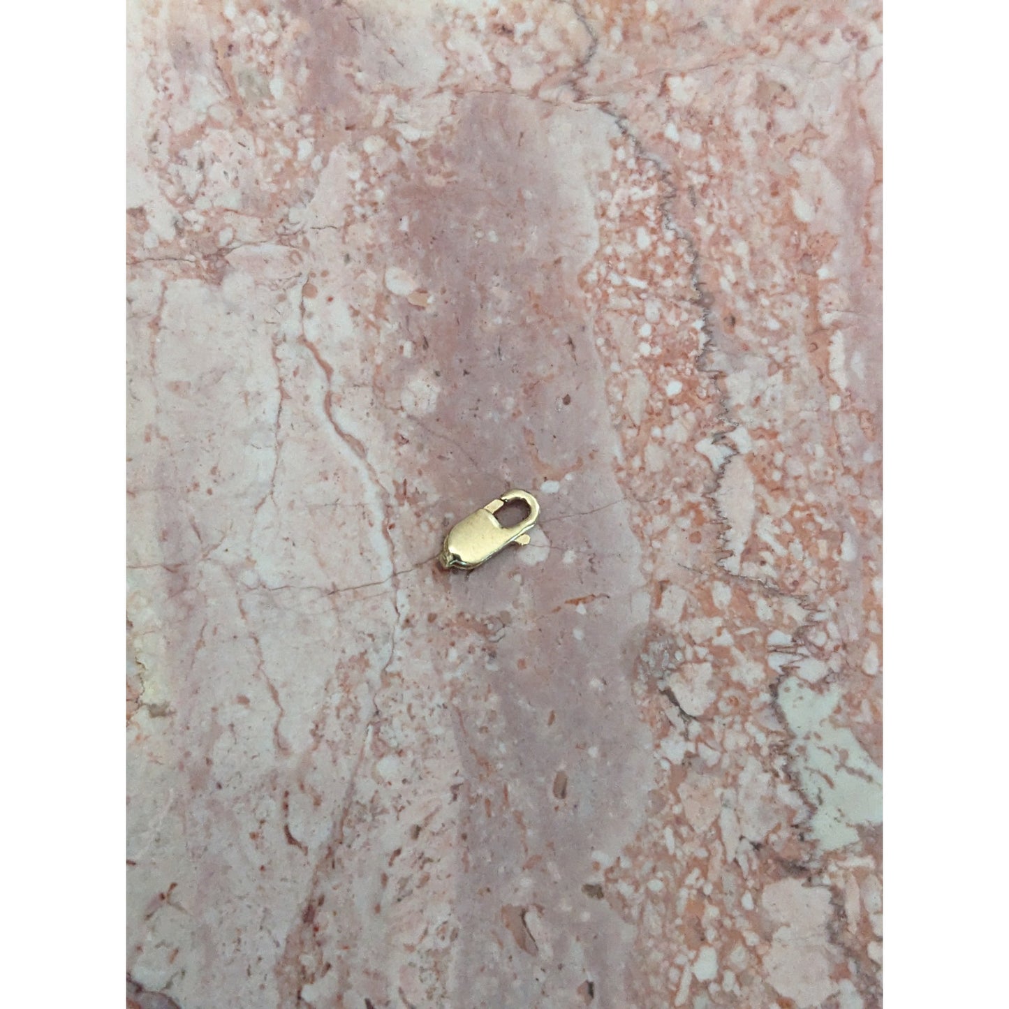 FLAW Estate 14k Yellow Gold 8.66mm VERY TINY Lobster Claw Trigger Clasp Finding
