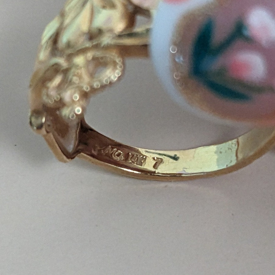 Vintage 14k Michael Anthony Claddagh Friendship Ring Size 5