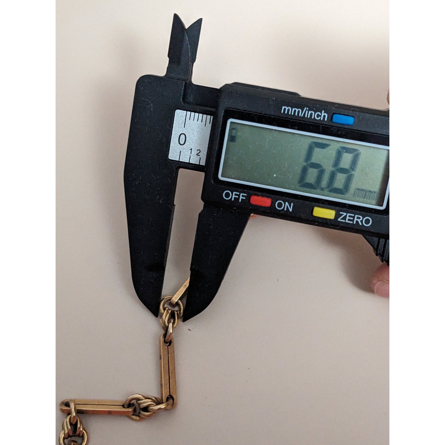 FLAW Antique Unmarked 14k Yellow Gold Paper Clip And Knots Fob Chain