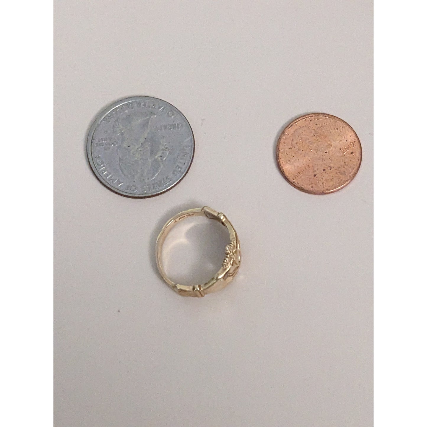 Vintage 14k Michael Anthony Claddagh Friendship Ring Size 5