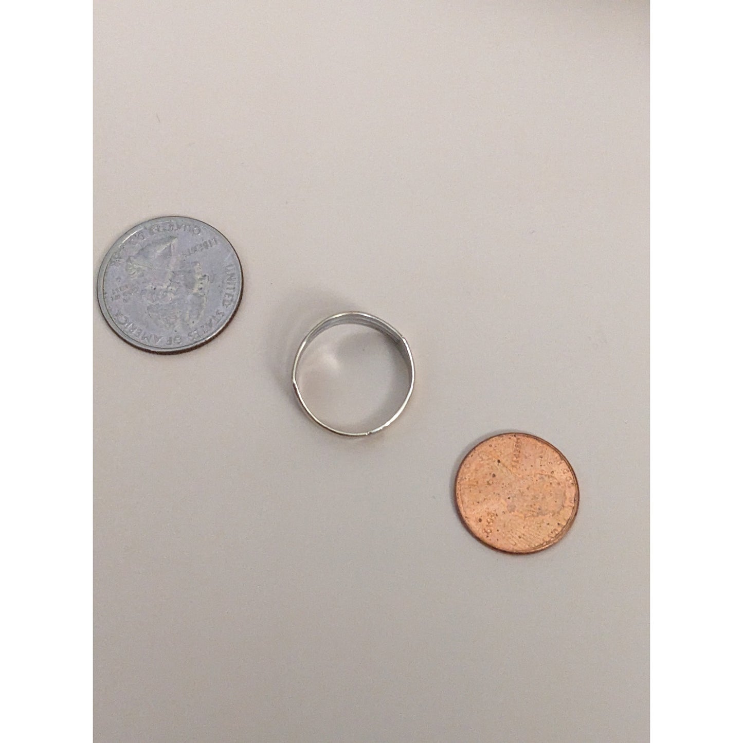 Vintage 14k White Gold Wave 3 Layer Ring Size 7