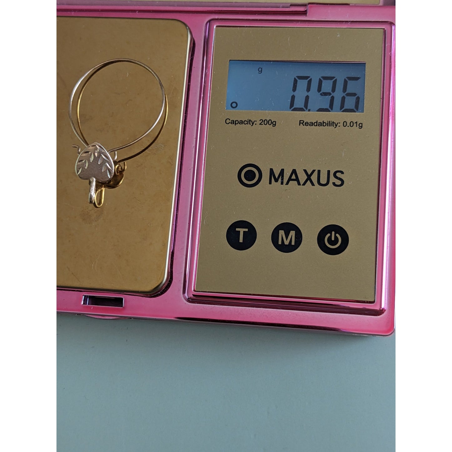 Vintage 14k Yellow Gold Mini Dainty Etched Heart Charm Holder Pendant