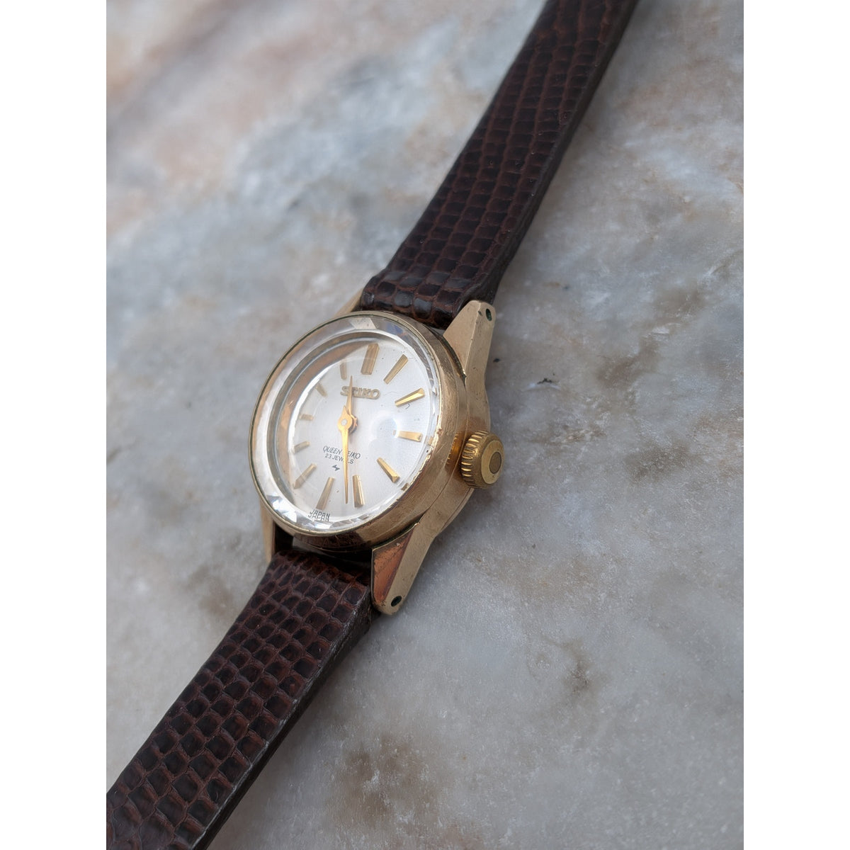 Vintage 1960s Manual Seiko 1020-0010 Gold Filled Queen Seiko 23 Jewel Watch