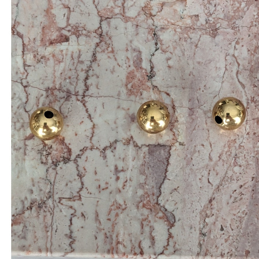Vintage Unmarked 14k Yellow Gold Hollow Bead Charms 3 pieces 0.9g