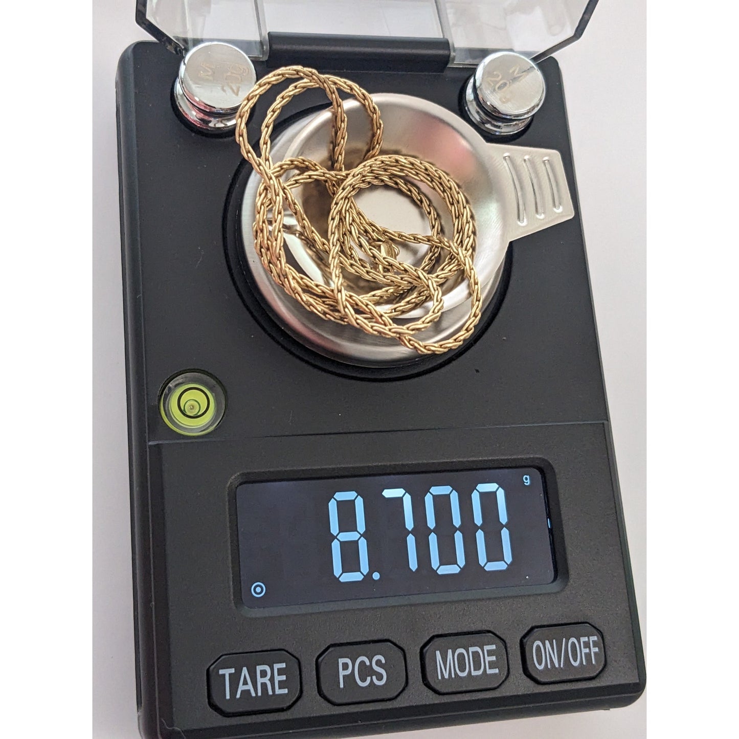Vintage 14k Yellow Gold Rope Chain Necklace 24in