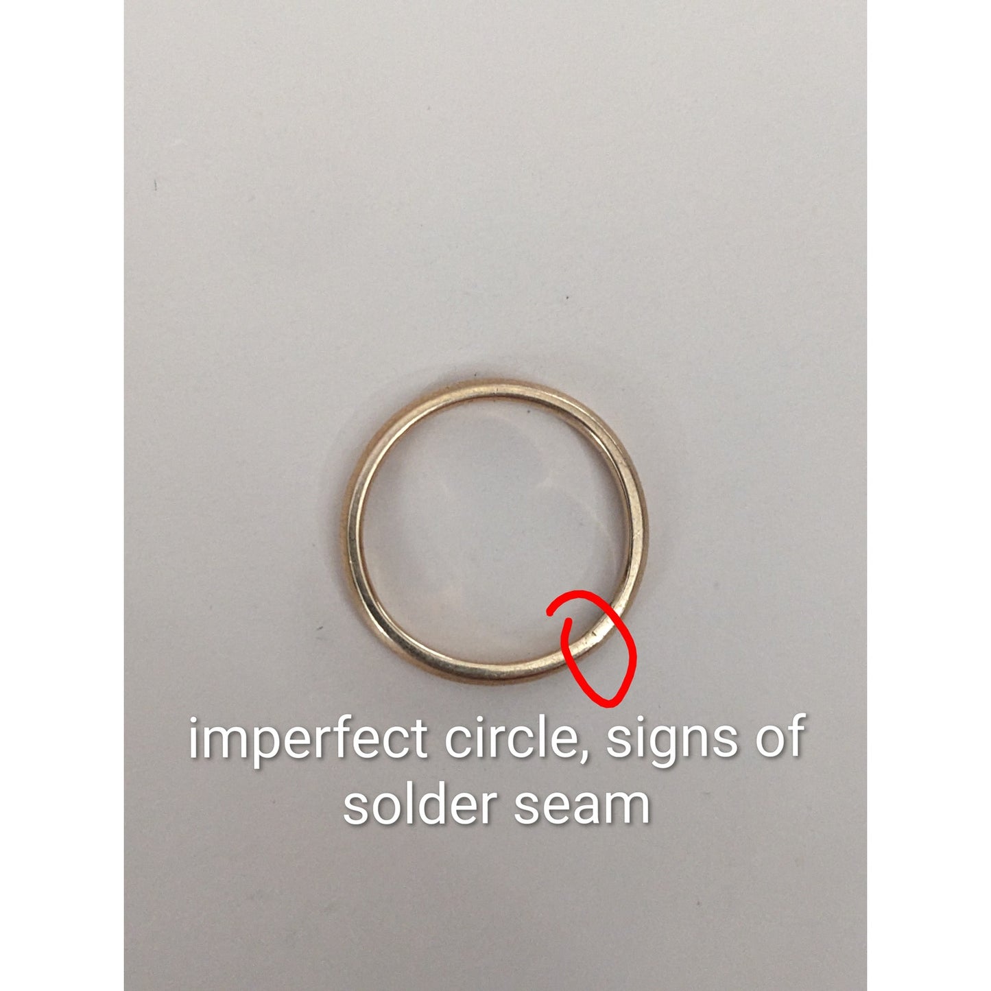 FLAW Vintage 14k Yellow Gold Art Carved Simple Wedding Band Ring Size 5.5