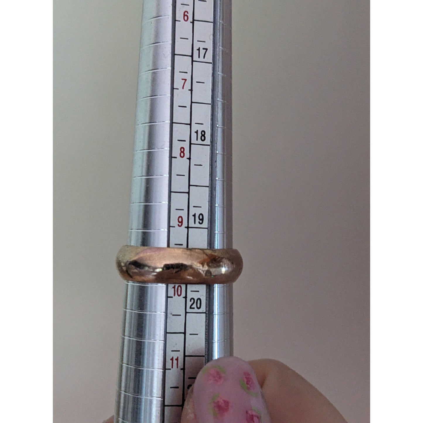 Vintage 14k Gold Simple Hollow Wedding Band Ring Size 9.75 (DENTED)