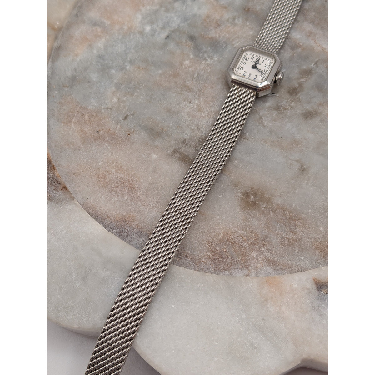 Vintage 1998 Citizen Silver Tone Petite Dainty Square Dial Quartz Watch