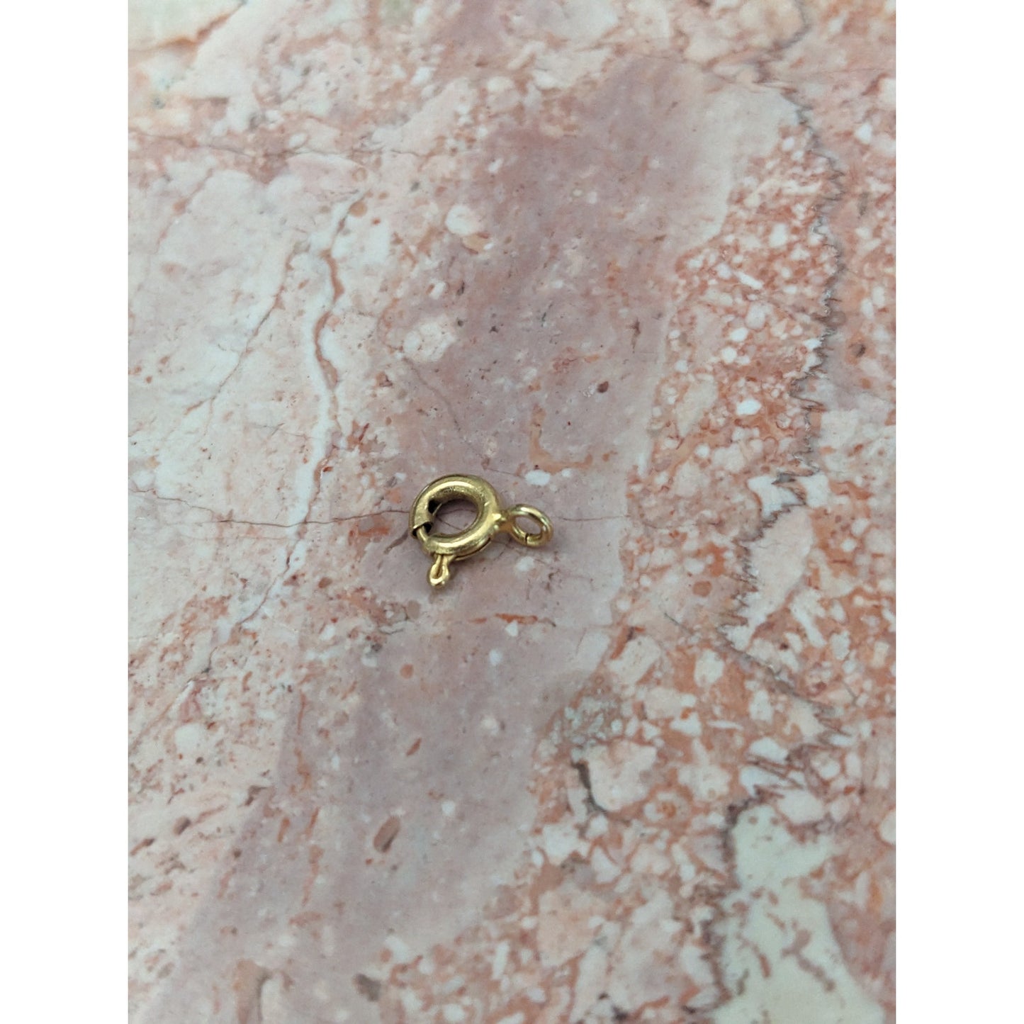 Estate Unmarked 14k Yellow Gold SUPER TINY Spring Clasp 8.19mm