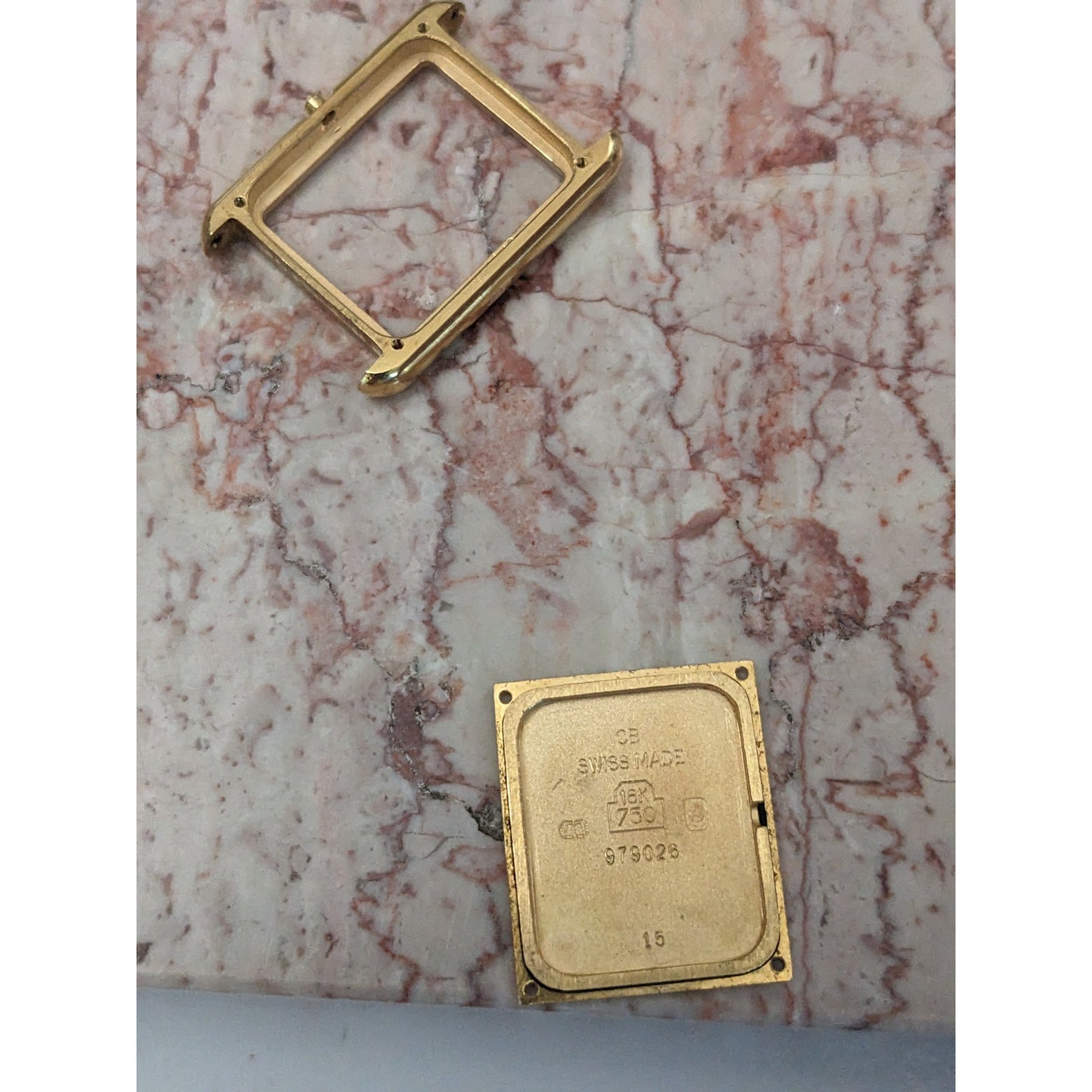 Vintage Solid 18k Gold CB Swiss Made 979026 Watch Parts 9.91g