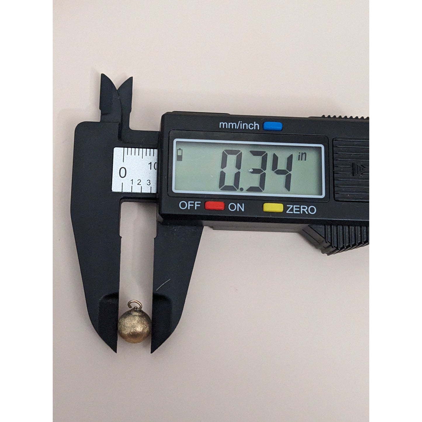 Vintage Unmarked 14k Yellow Gold Brushed Mini Hollow Ball Charm Pendant