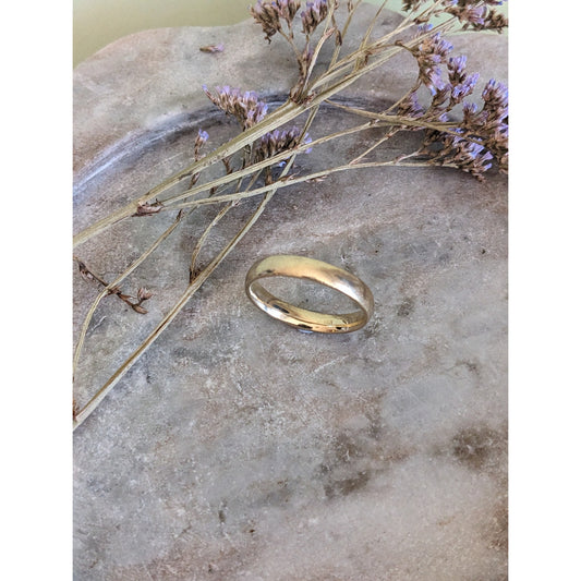 Vintage 14k Solid Yellow Gold Wedding Ring Band Stacker Size 10