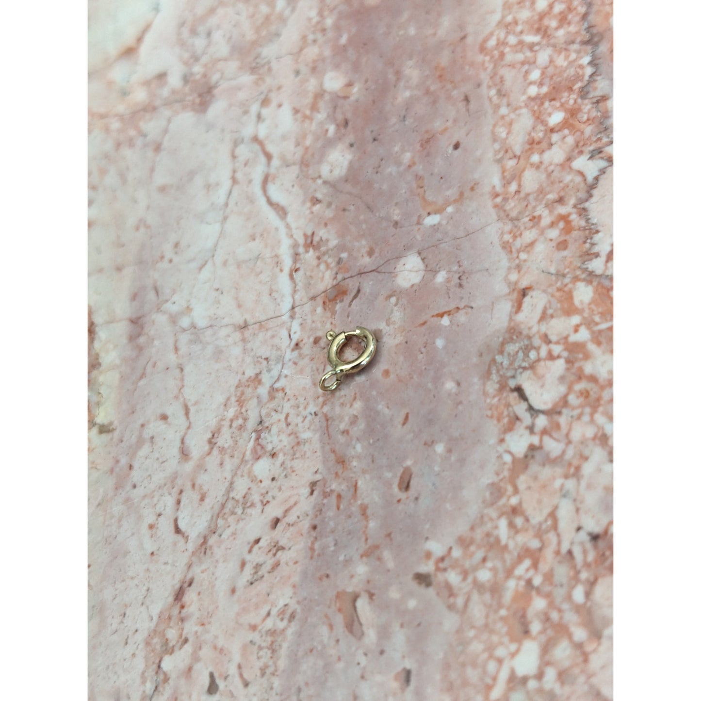 Estate 14k Yellow Gold SUPER TINY 4.69mm Spring Clasp Finding