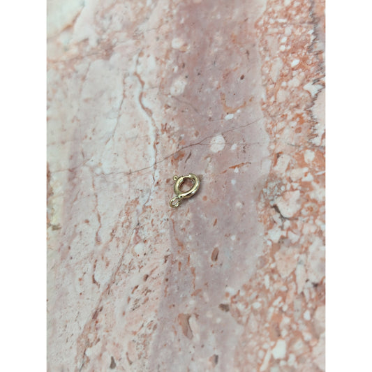 Estate 14k Yellow Gold SUPER TINY 4.69mm Spring Clasp Finding