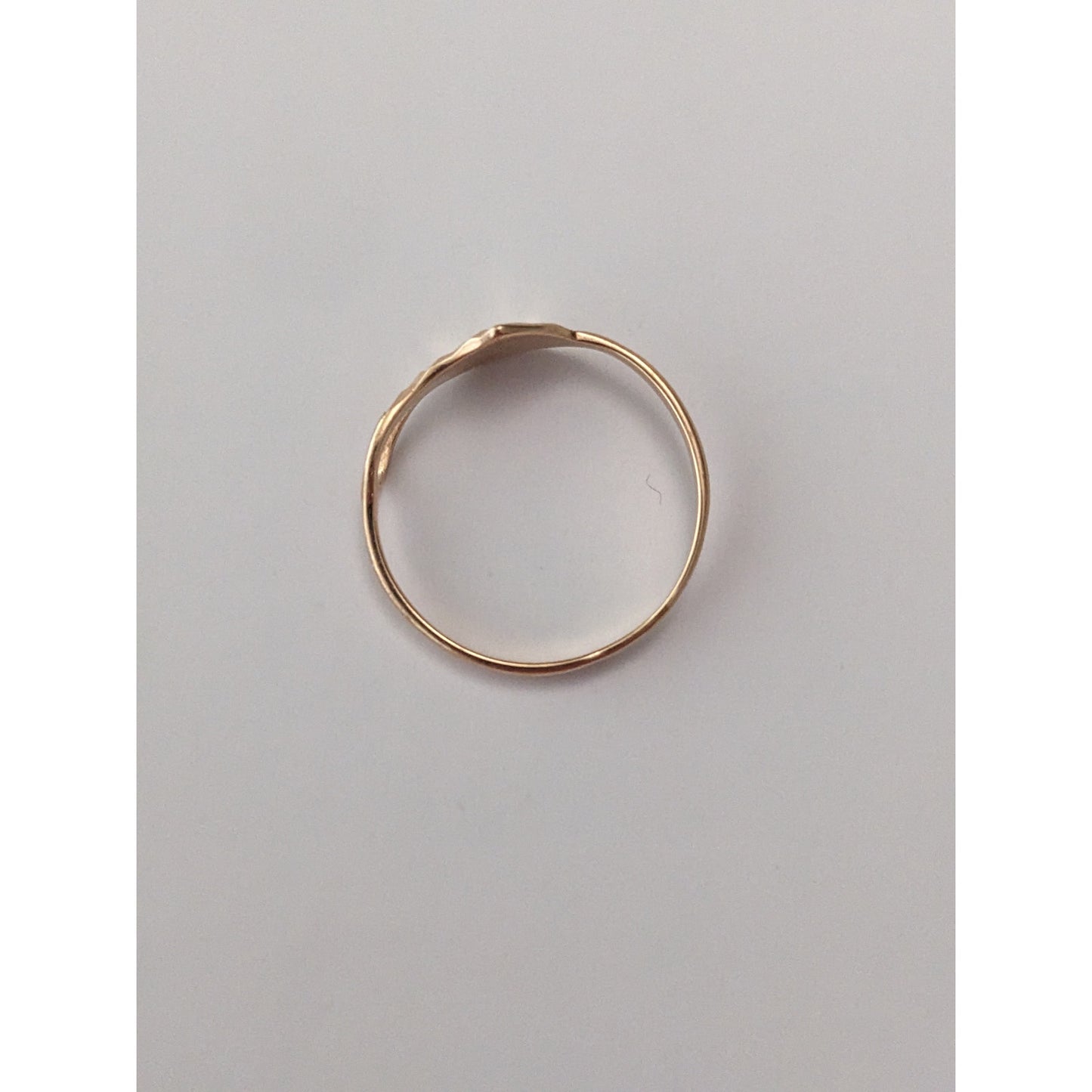 Vintage 14k Yellow Gold Geometric Diamond Cut Ring Size 6