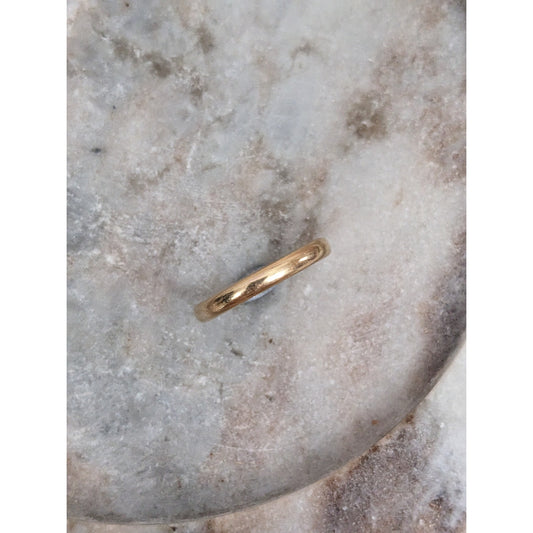 Vintage 14k Yellow Gold Simple Wedding Band Ring Size 9.5