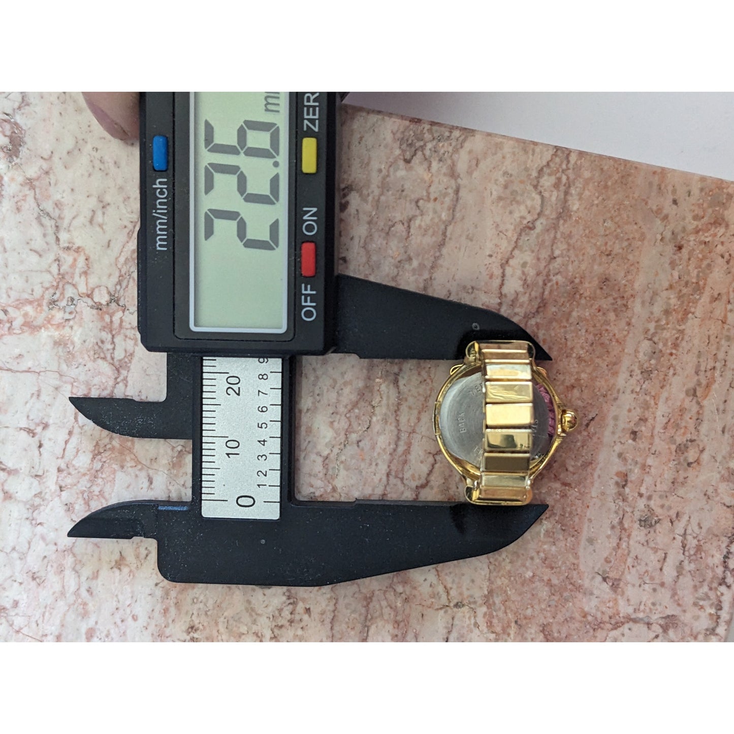 Preowned Gold Tone Ring Watch with Penguin Working