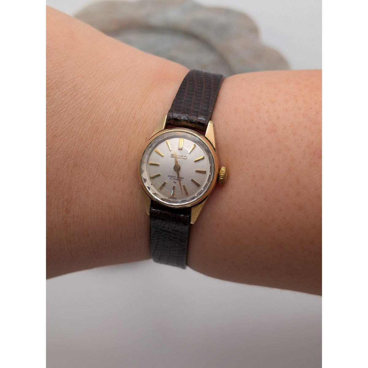 Vintage 1960s Manual Seiko 1020-0010 Gold Filled Queen Seiko 23 Jewel Watch