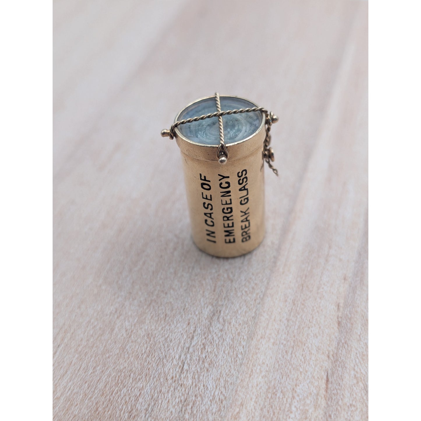 Vintage 14k Yellow Gold "In Case of Emergency Break Glass" Charm INTACT