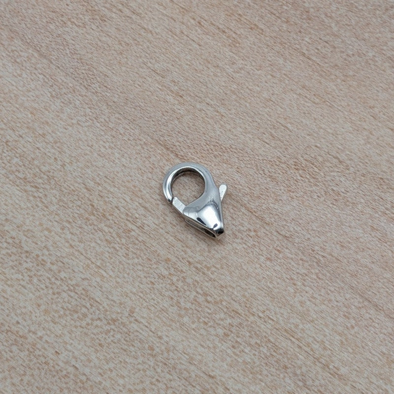 Preowned 18k White Gold Pear Shaped Trigger Lobster Clasp Finding
