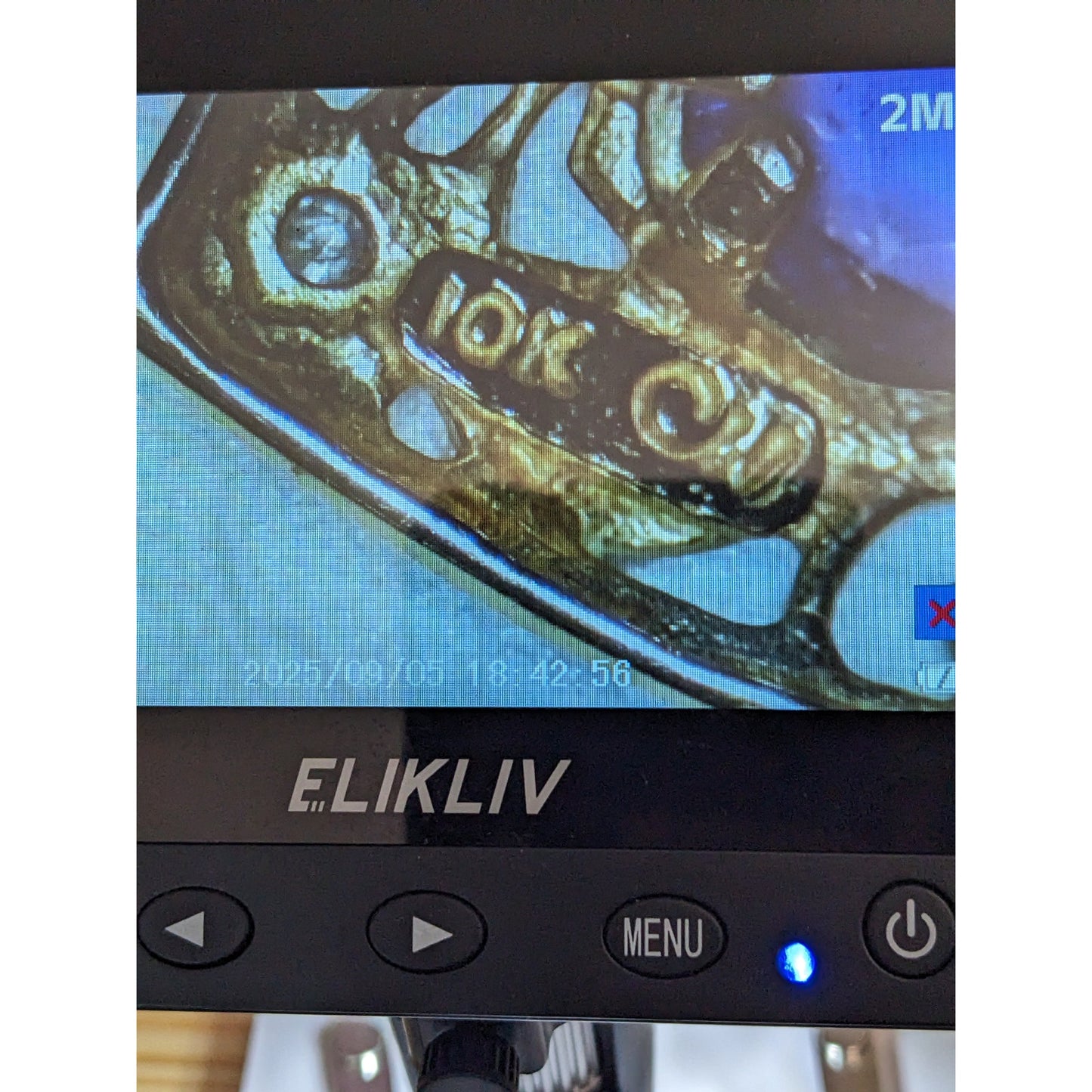 Estate 10k Yellow and White Gold with Filigree Design Heart Pendant