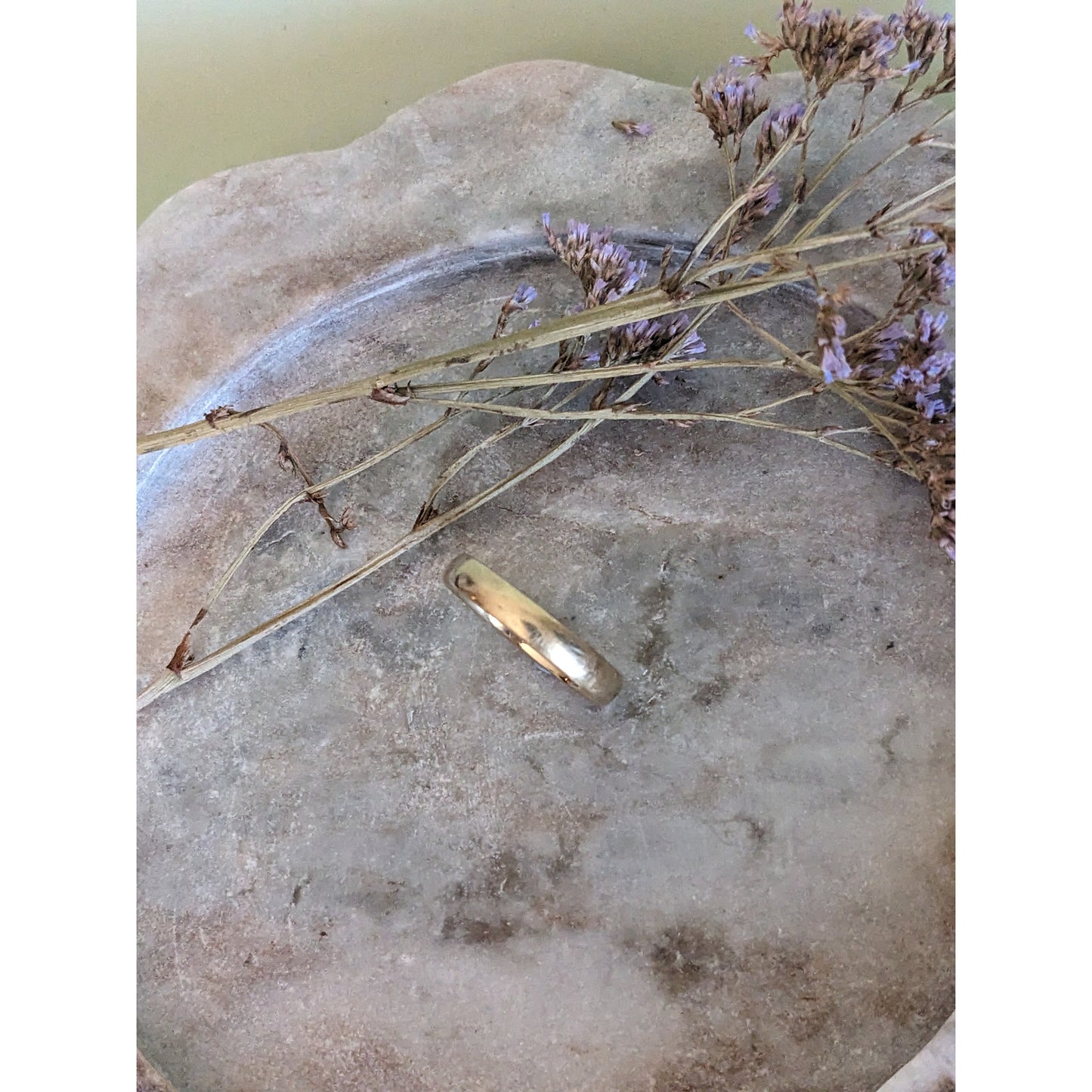 Vintage 14k Solid Yellow Gold Wedding Ring Band Stacker Size 10