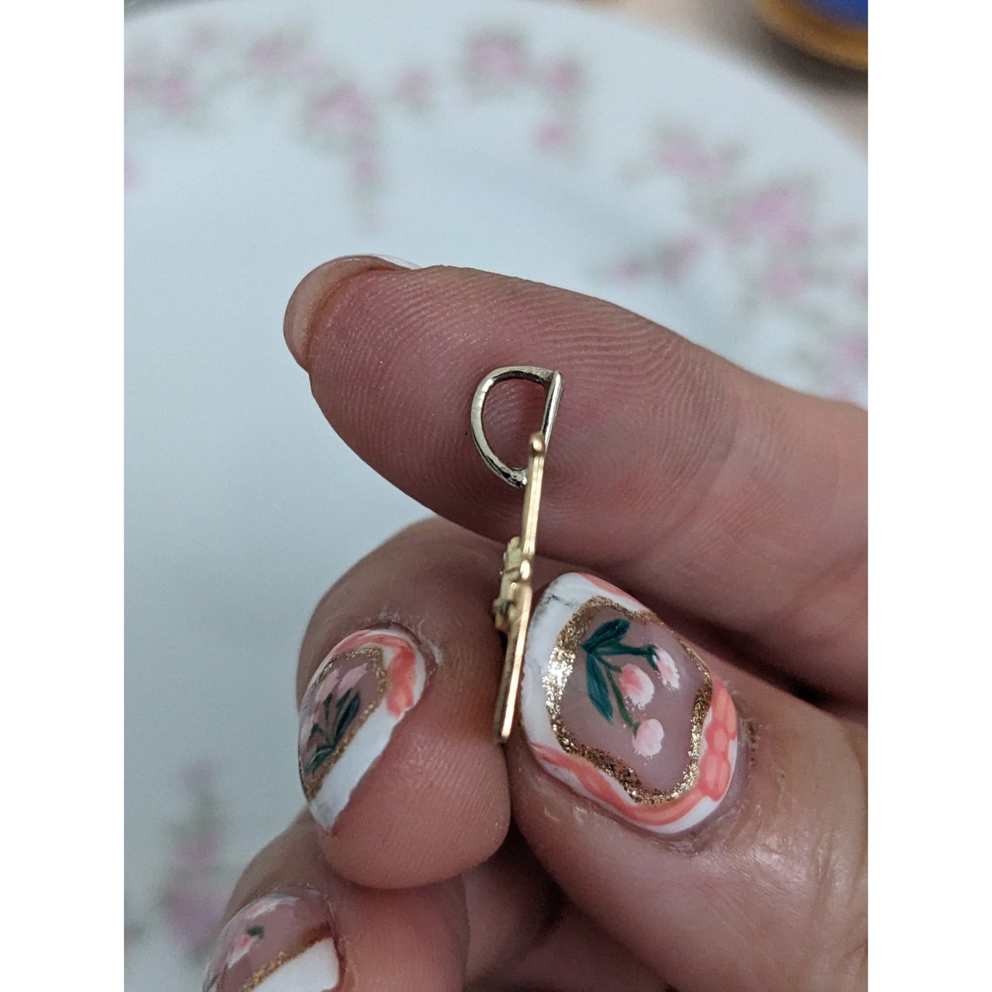 Vintage 14k Tri-Gold "Best Friend" Charm Pendant