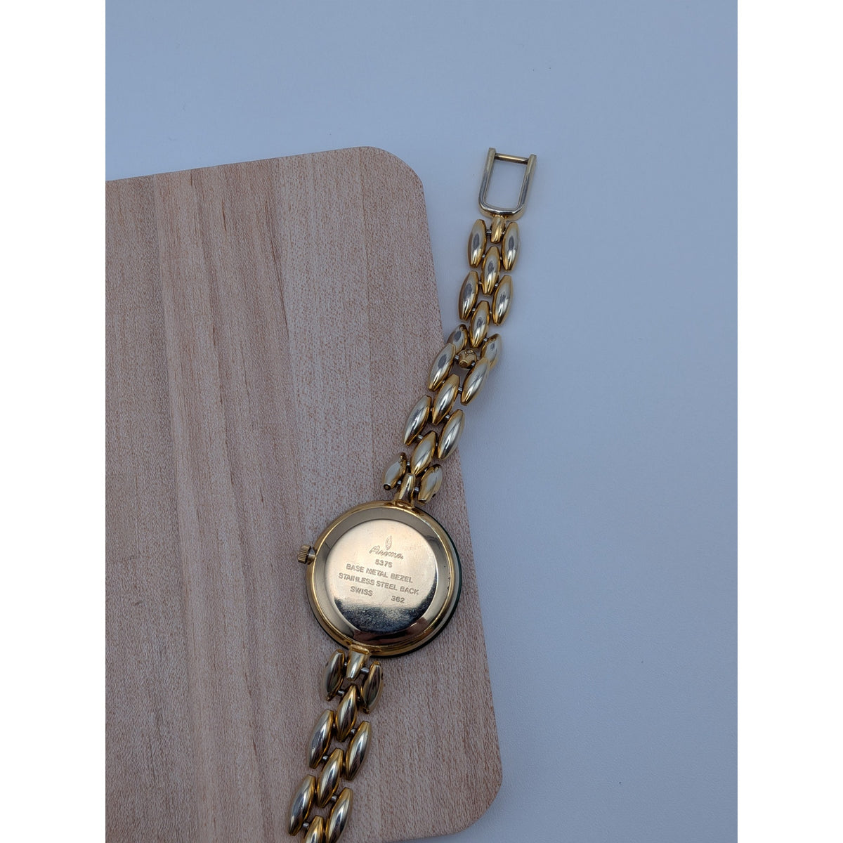 FLAW Vintage Aroma Gold Tone Bracelet Watch Interchangeable Bezels with Box