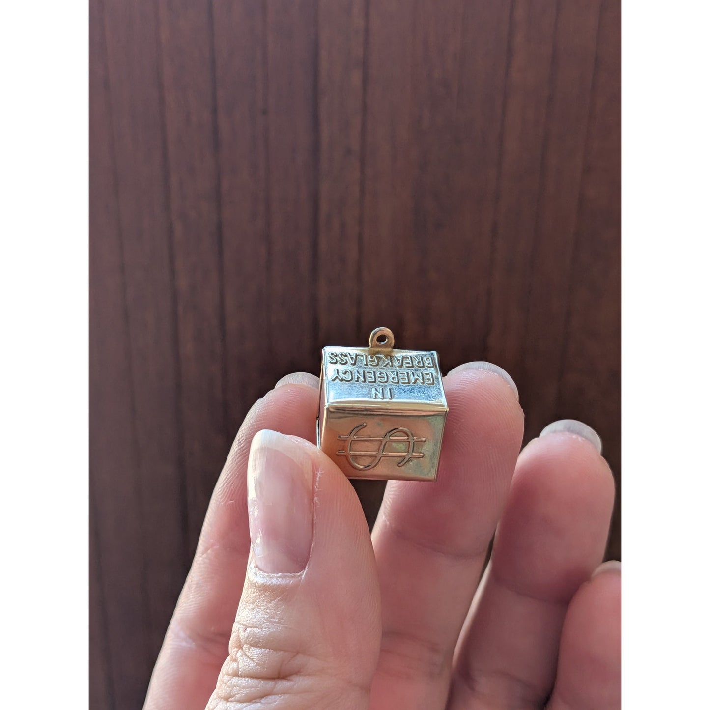 Vintage 14k Yellow Gold Mad Money Charm Pendant w/ Dollar Bill