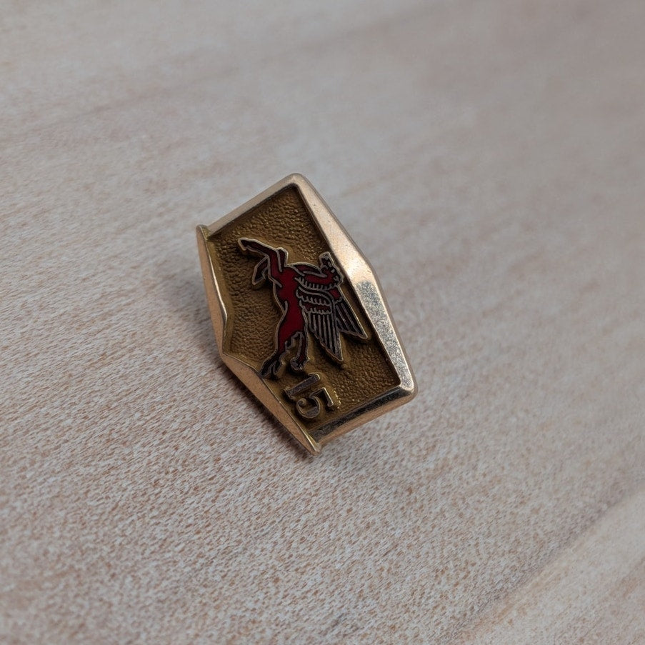 Vintage 10k Yellow Gold Mobil Oil 15 Year Service Pin (NO BACK)