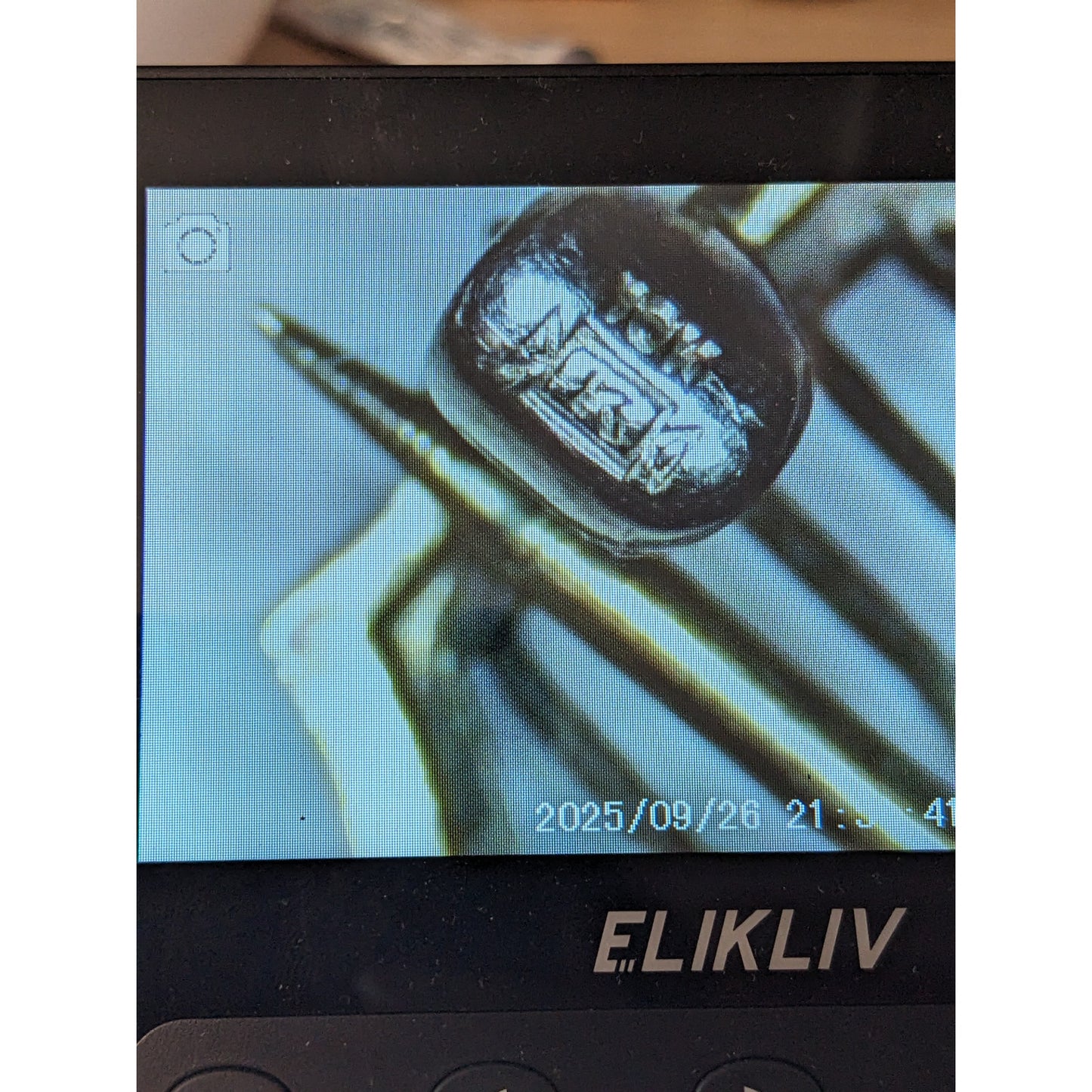 Art Deco 10k White Gold Pink Gem with Floral Filigree Design Brooch