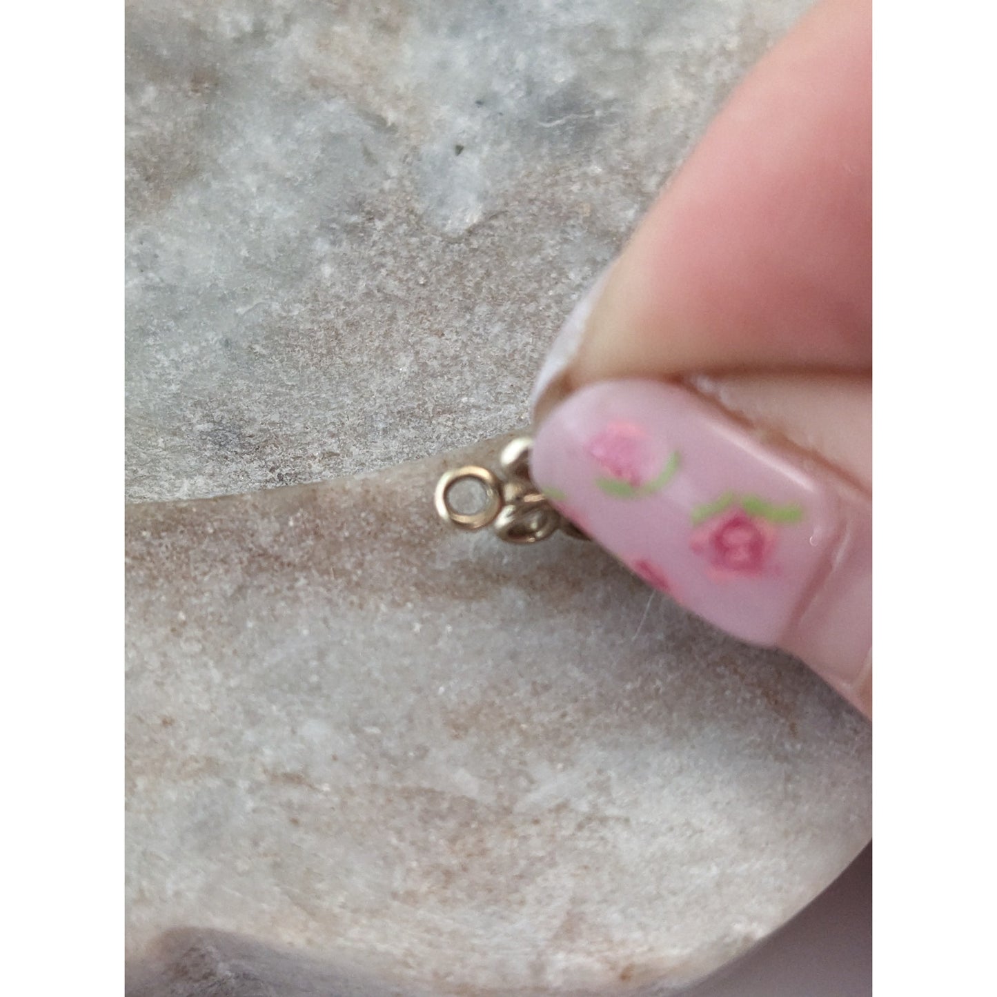 Vintage 14k Unmarked SUPER TINY Butterfly Charm Finding