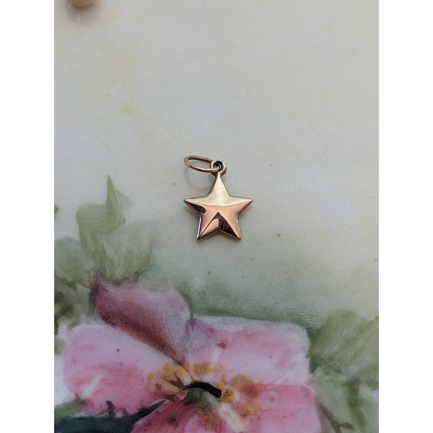Vintage Unmarked 14k Solid Yellow Gold Dainty Mini Charm (Star, Ball, Heart)