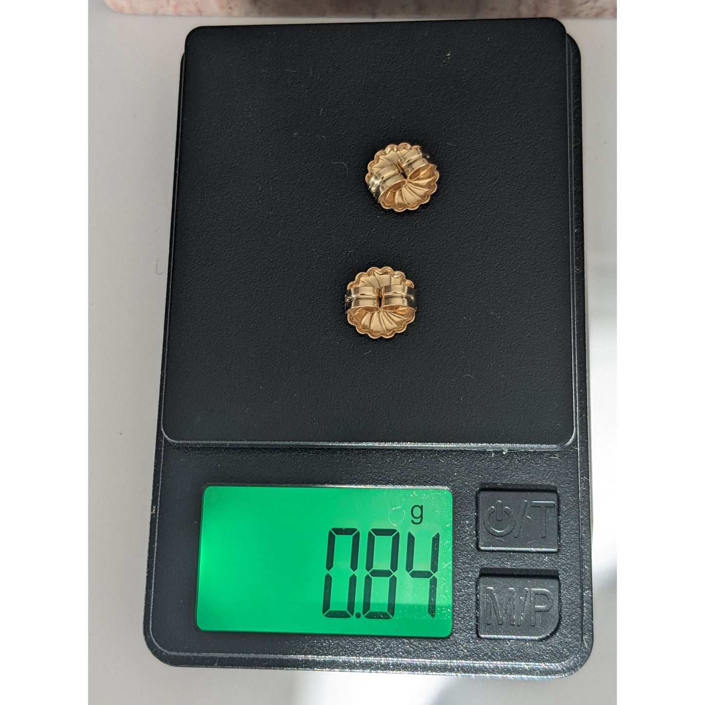 Estate 14k Solid Yellow Gold Earring Friction Backs Finding Pair