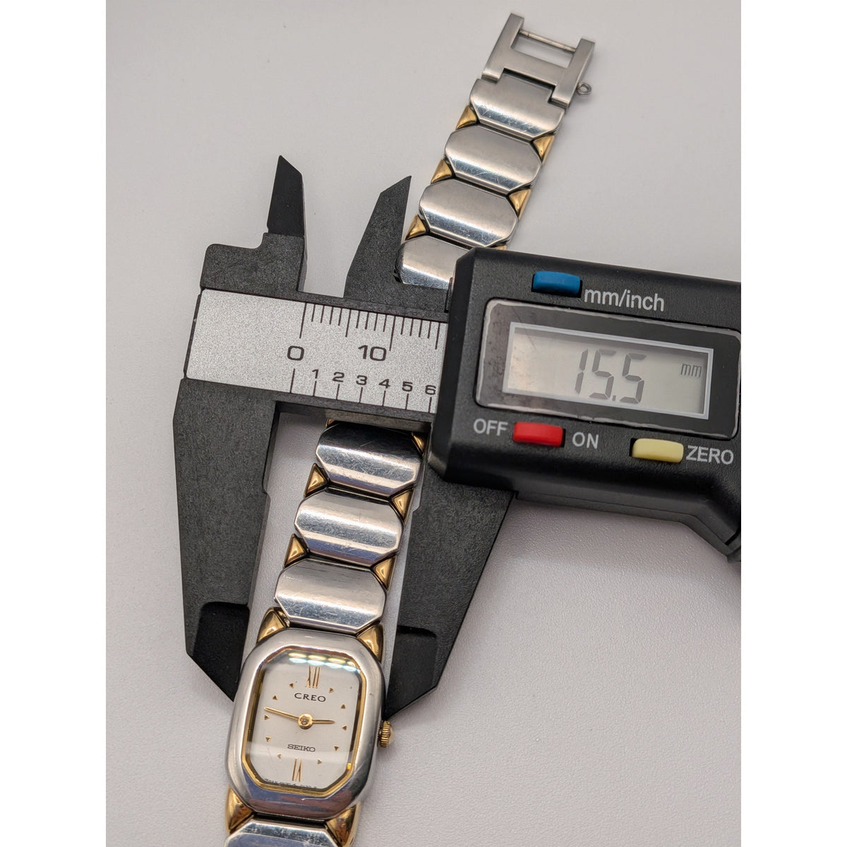 Vintage 1980s Seiko Creo 4N20-5022 Two Tone Quartz Watch Working