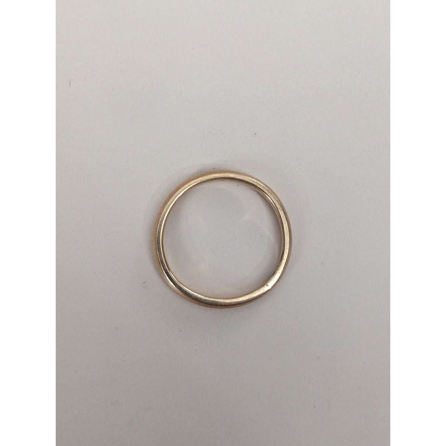 FLAW Vintage 14k Yellow Gold Art Carved Simple Wedding Band Ring Size 5.5