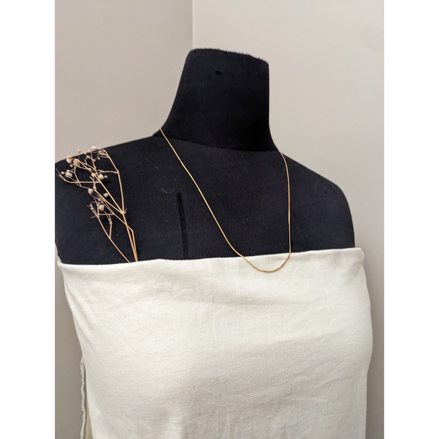 Estate 14k Yellow Gold Flat Chain Necklace 24in