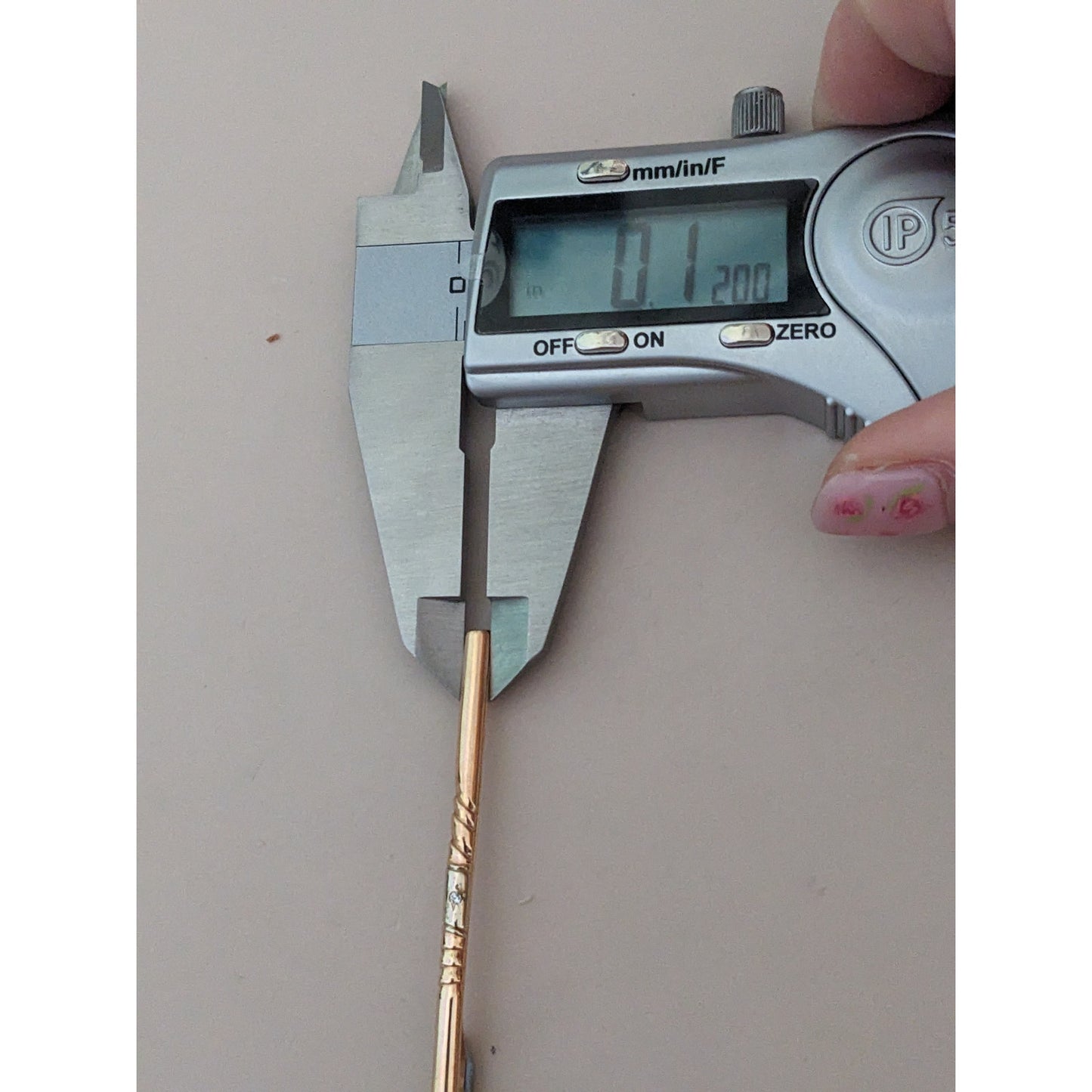 Vintage 1990s 14k Yellow Gold Tie Clasp Clip Tiny with Diamond Chip