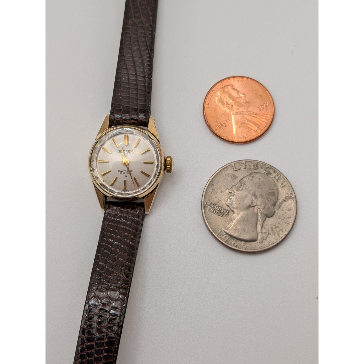 Vintage 1960s Manual Seiko 1020-0010 Gold Filled Queen Seiko 23 Jewel Watch