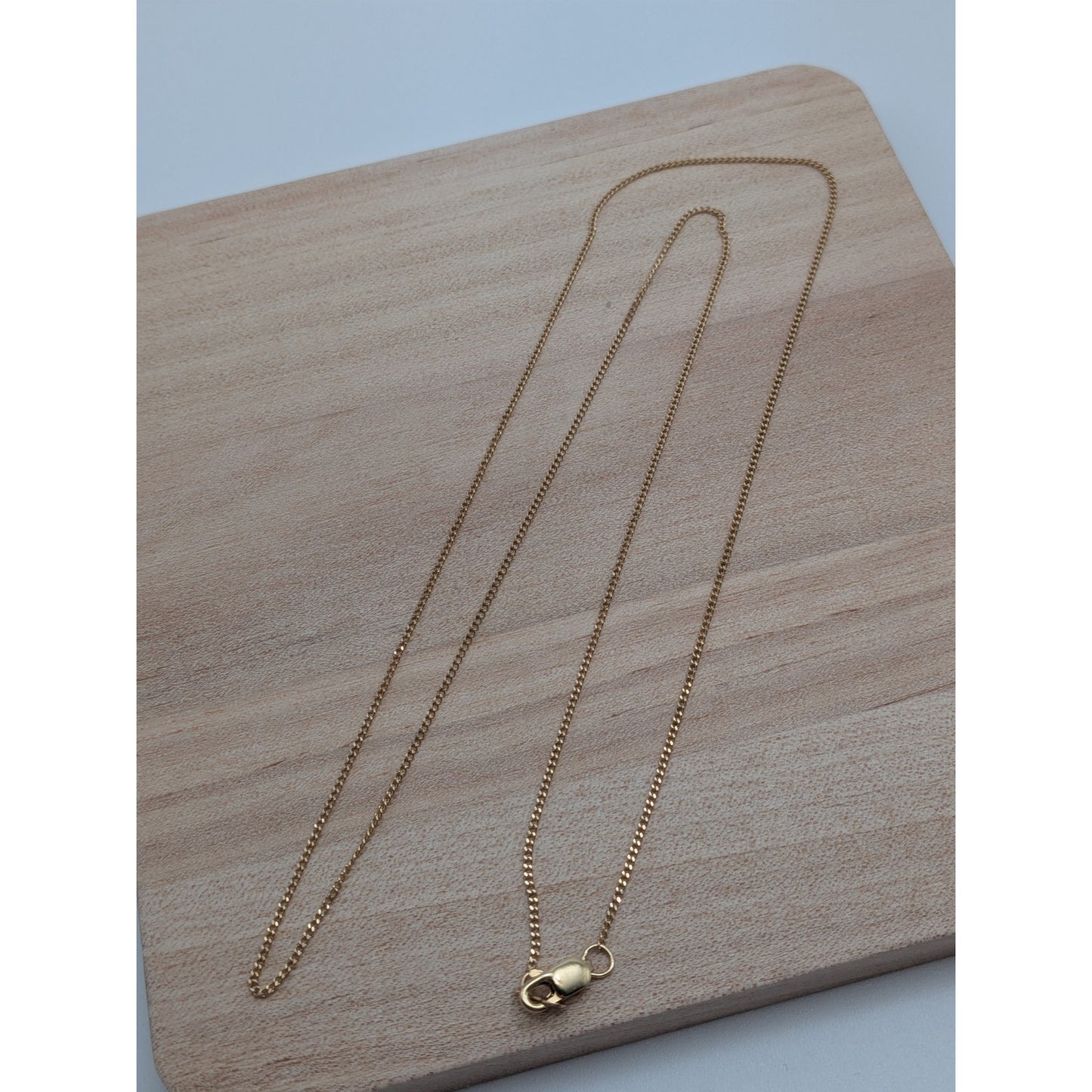 Preowned 14k Yellow Gold Dainty 1mm Chain Necklace 20in