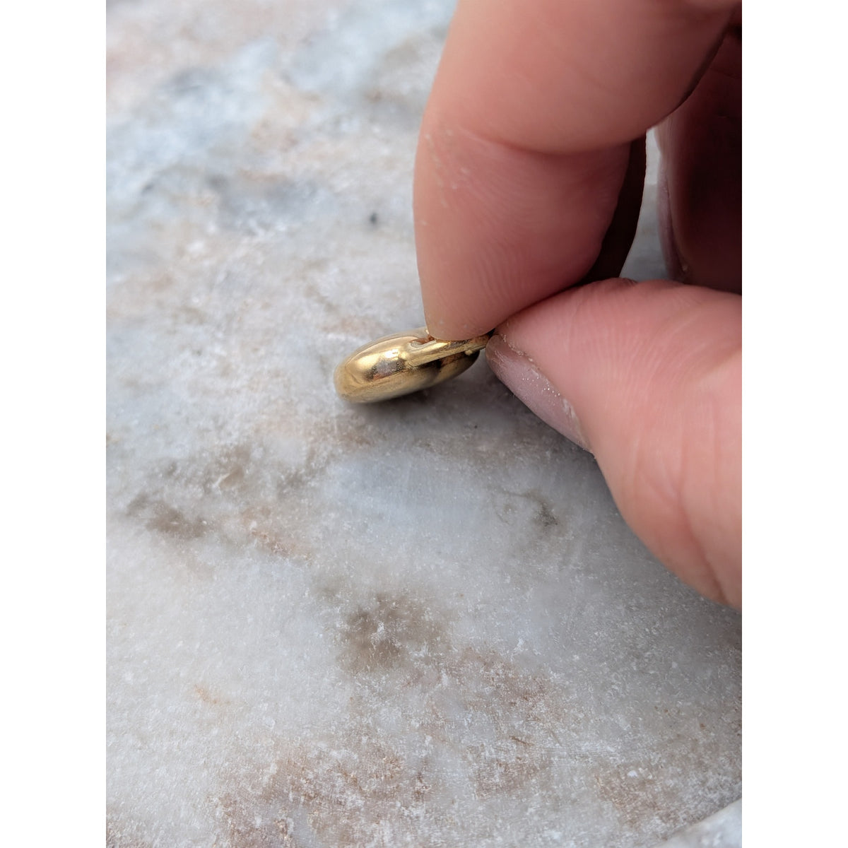 Vintage Unmarked 18k Solid Gold 3D Heart Shaped Padlock Charm