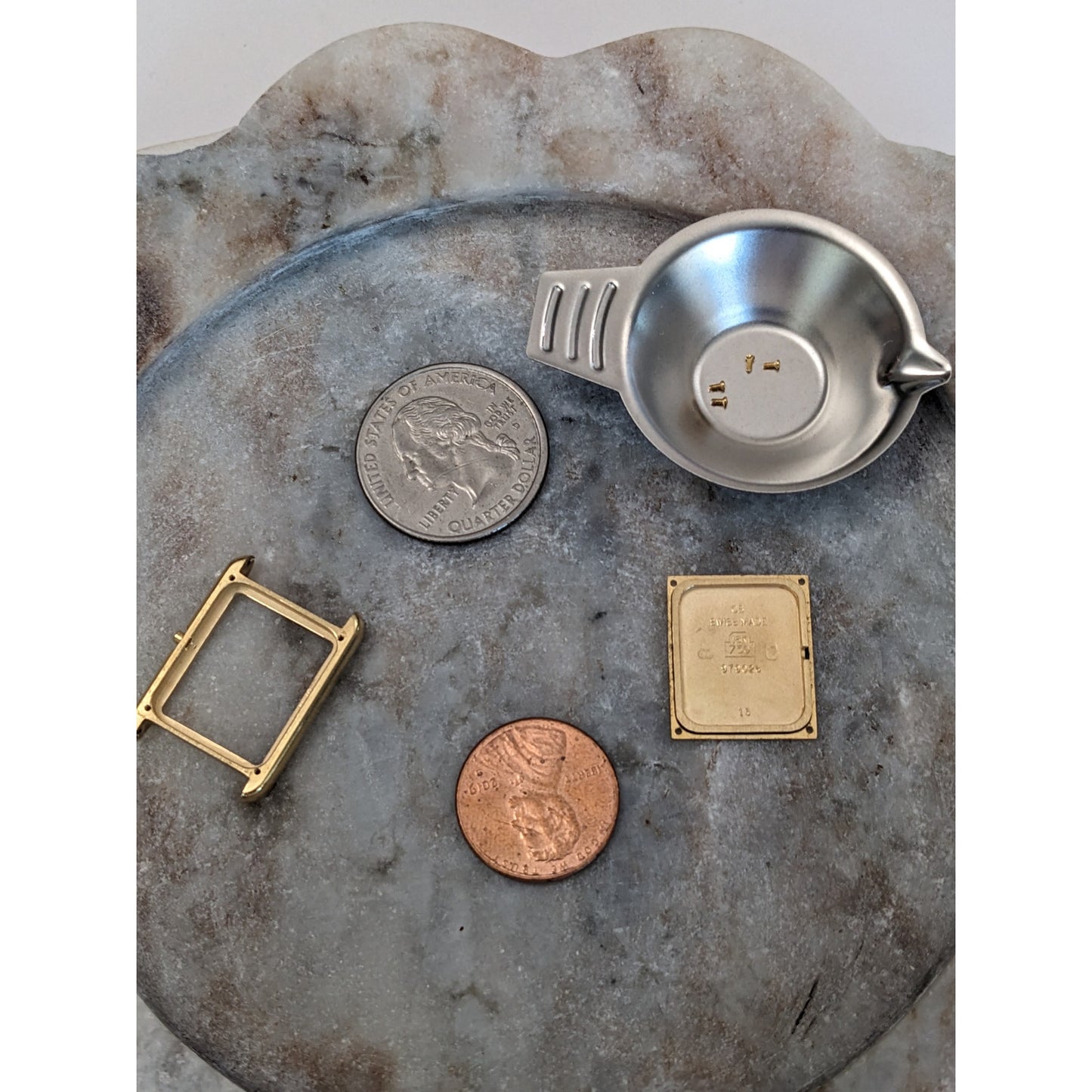 Vintage Solid 18k Gold CB Swiss Made 979026 Watch Parts 9.91g