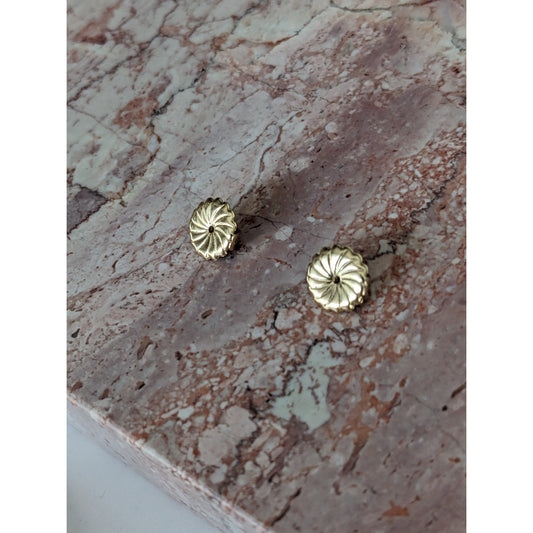 Estate 14k Solid Yellow Gold Earring Friction Backs Finding Pair