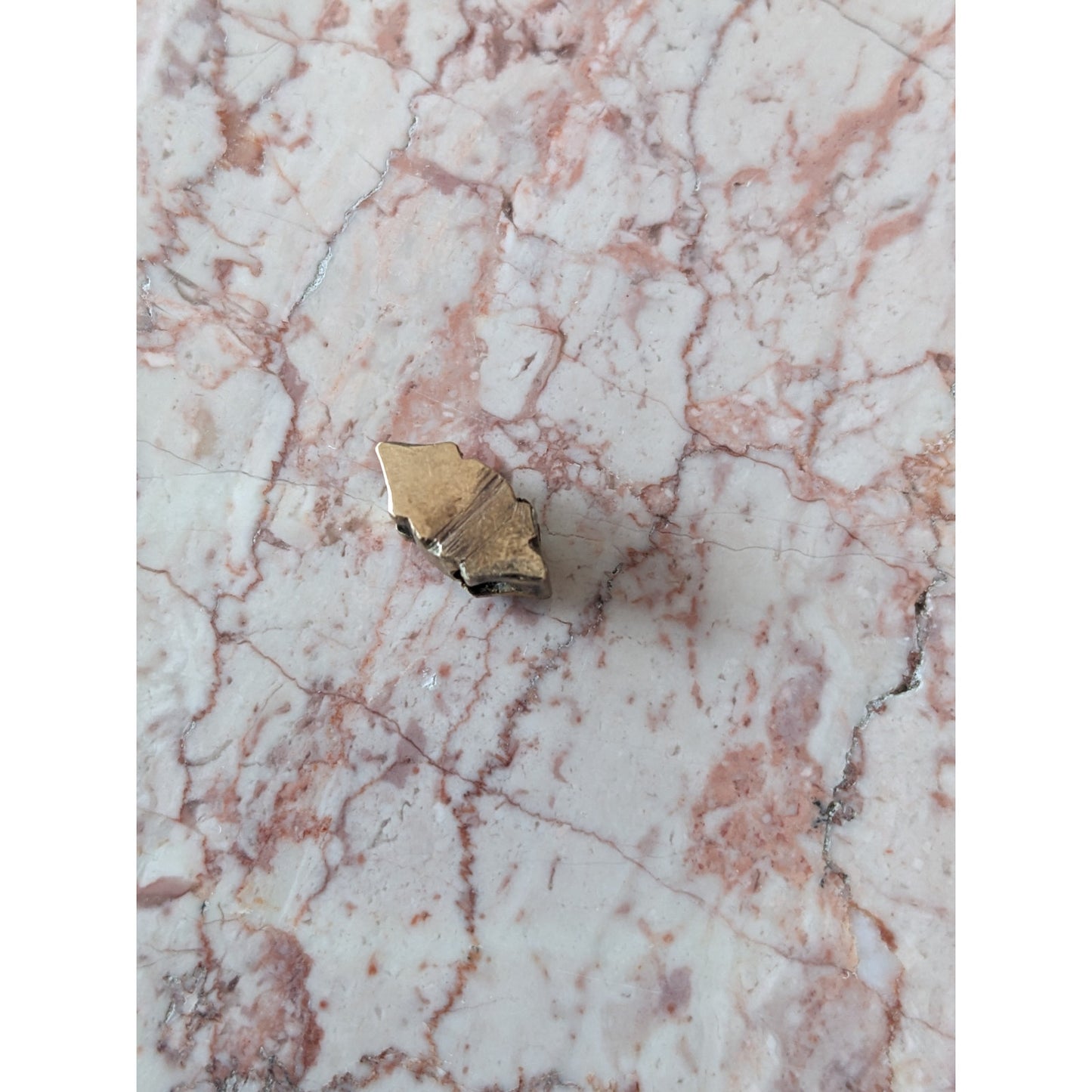 Vintage Unmarked 10k Gold Slider Charm with Faux Opals Dainty